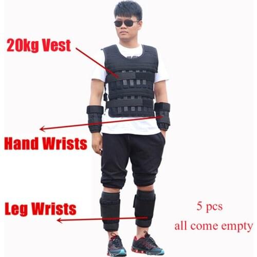 One Pair Weight Galligaskins Adjustable Running Gym Fitness Empty Wrist Shank Crossfit Kicking Training Fitness Equipment