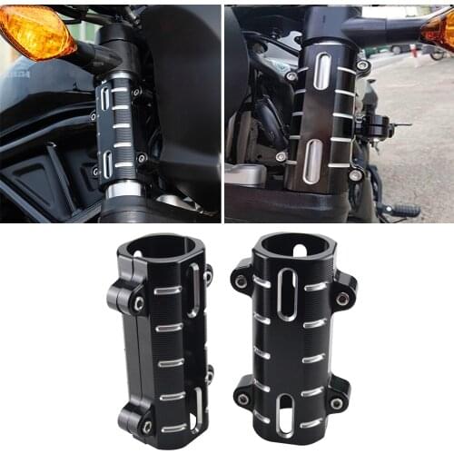 REBEL500 Motorcycle Front Fork Shock Absorber Cover Dust Proof Sleeve Protector for HONDA REBEL 500 300 CMX500 CMX300 accessorie