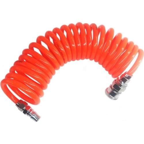 3mPU polyurethane pneumatic telescopic spring coil Air compressor hose PP20 + SP20 household tools
