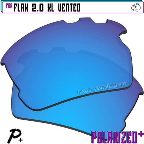 EZReplace Polarized Replacement Lenses for - Oakley Flak 2.0 XL Vented Sunglasses - Blue P Plus