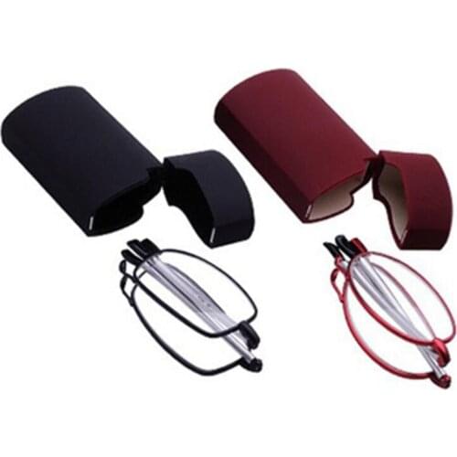 Portable Folding Reading Glasses Progressive Multifocal Men Women Anti-Blue Ray Presbyopic Glasses with Case +1.5 2.0 2.5