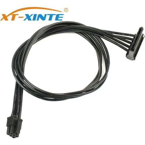 XT-XINTE 40CM 6Pin to SATA SSD Power Cable for DELL Vostro 3070 3670 967 3977 3980 Desktop Computer Power Supply Expansion Cable
