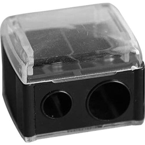 Cosmetic Pencil Sharpener Portable Eyebrow Eyeliner Sharpening Tool with 2 holes Women Cosmetic Tool