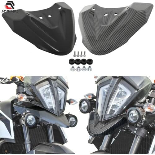 QMSTART Racing Front Wheel Fender Mudguard Beak Lip Nose Cone Extension Cover Extender Cowl For KTM 390 ADV Adventure 2020 2021