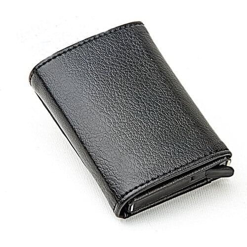 Vegan Leather Wallet and Card Wallet-Automatic Mechanismed Wallet-Black Color-High Quality-Made in Turkey/shipping from Turkey