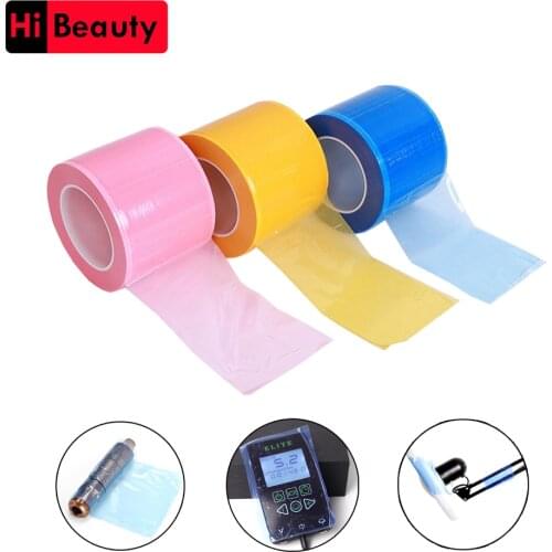 1 Roll 1200pcs Tattoo Barrier Film Disposable Waterproof For Tattoo Dental Protective Wrap Cling Barrier Film Tape Covers