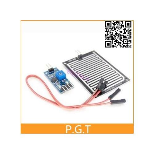 1pcs Rain Sensor Water Raindrops Detection Module For Raspberry Pi