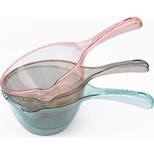 1Pc Transparent Water Scoops With Spout, Thicken Kitchen Cooking Hanging Water Ladle, Kids Baby Shower Shampoo Water Spoon