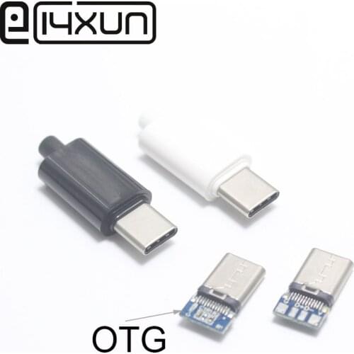 10set OTG USB 3.1 Type C Male Plug Welded Type USB-C DIY Repairs Cable Connector for iPhone ect