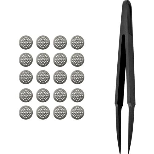 10 pairs 304 stainless steel in-ear earphone filter plastic dust net Earbuds Dust-proof Steel Mesh with Glue