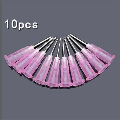 10pcs 0.9mm Dispensing Needles Tips for Glue Liquid Dispenser Syringe Injector Universal Blunt Tip for Welding Fluxes