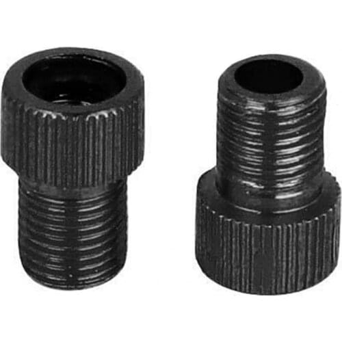 2Pcs Bike Valve Adapter SV to AV Easy to Use Solid Golden Cycling Valve Adapter Wheels Gas Nozzle Tube Bicycle Bike Accessories