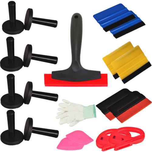 22 Pro-Tint 3M Felt Squeegee Vinyl Cutter Rubber Vinyl Wrapping Install Tool Kit