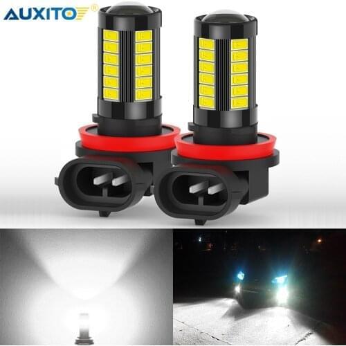 2x H8 H11 H16JP LED Fog Light H10 9005 HB3 9006HB4 Bulbs for Hyundai Avante Porter Grandeur Sonata Santafe I30 HB20 Solaris IX35