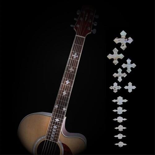 5Pcs Hot Sale Guitar Fretboard Inlay Stickers Imitation Abalone Gross Acoustic Electric Fret Neck Decals / Markers