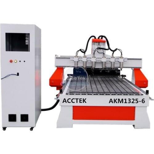 Cheaper Price 1325 4*8 ft Multi Spindle CNC Router 3D Wood Carving Machine