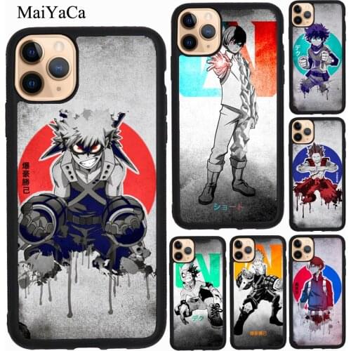 MaiYaCa My Hero Academia Boku Anime Case For iPhone 12 Pro Max mini 11 Pro Max XS X XR SE 2020 6S 7 8 Plus Cover