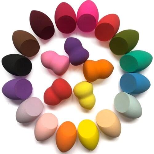 Miracle 1pcs Makeup Sponge Powder Puff Dry and Wet Combined Beauty Makeup Ball Gourd Powder Puff Bevel Cut Make Up Sponge Tools