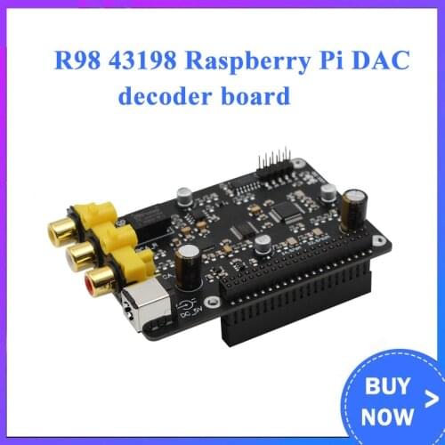 R98 43198 digital broadcast network player Raspberry Pi DAC connected to I2S 384K DSD 256 Raspberryp pi 3B/3B+/4B
