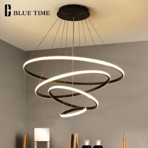 Home Hanging Lamp Modern Led Pendant Light 110V 220V Ceiling Chandelier Pendant Lamp for Living room Dining room Kitchen Bedroom