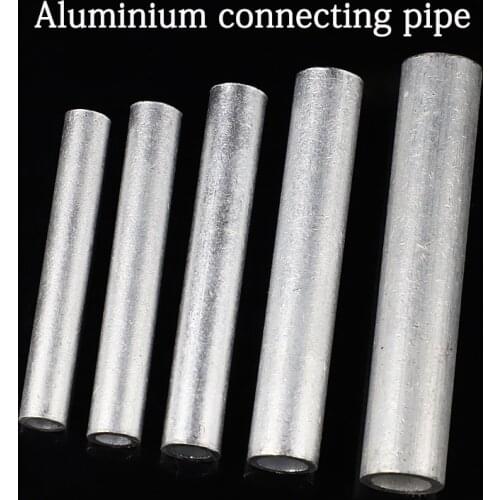 GL-10 GL-16 GL-25 Aluminum No Insulation Wire Cable Hole Passing Connecting Sleeve Tube Ferrule Lug Connector Crimp Terminal