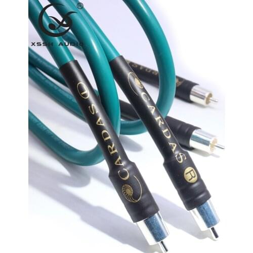 HIFI 1 pair RCA to RCA Hi-end Power amplifier OFC pure copper plated silver 10mm Wire Cord 2RCA to 2RCA Audio Cable Line
