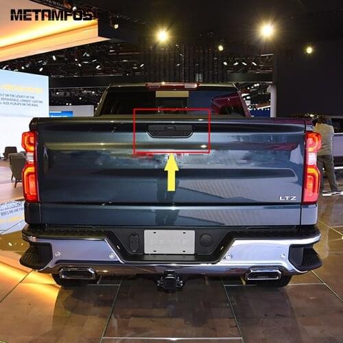 For Chevrolet Silverado 1500 2019 2020 Chrome Rear Door Handle Cover Molding Trim Sticker Exterior Accessories Car Styling