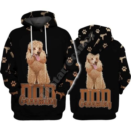 Dog Grooming Hoodies 3D Printed Pullover Men For Women Fashion Sweatshirts Streetwear Drop Shipping