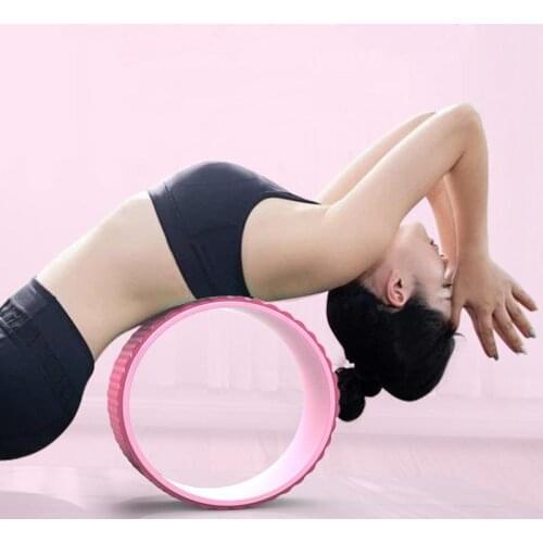 32*13cm Massage Yoga Wheel Back Training Tool Yoga Pilates Circle Mascle Relax Roller Wheel Equipment Tool Fitness Sports