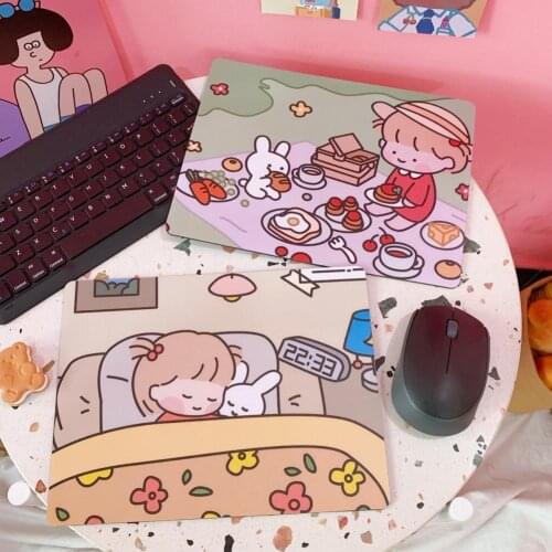 Soft Non-slip Waterproof Cute Cartoon Mouse Pad Computer Keyboard Mousepad for Office