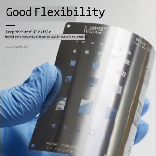 Steel BGA Reballing Stencil Kit for iPhone 12 pro max 11Pro XS XS MAX XR X 8P 8 7P 7 6S 6 CPU IC Chip Tin Planting Soldering Net