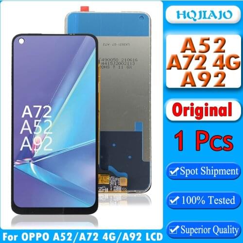 Original For Oppo A52 A72 A92 CPH2067 LCD Display Touch Screen Digitizer Assembly Replacement For Oppo A52 A72 A92 LCD