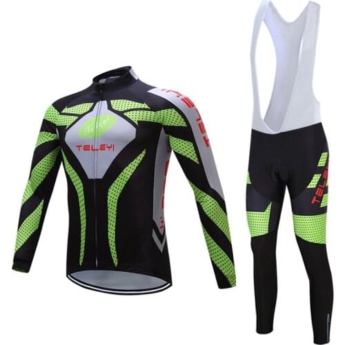 Autumn Cycling Clothing Long Sleeve Men 2021 BIB Pants Bike Clothes Kit Pro Bicycle Dress MTB Jersey Sets Triathlon Suit Wear