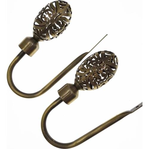 Hollow Egg-shape Curtain Tieback Holder Hooks Bedroom Living Room Curtain Decoration Accessories Holdback Metal Curtain Hook