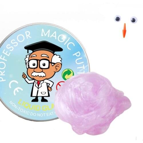 Transparent Slime Toys Never Dry No Borax Crystal Glue Plasticine Clay Kids Q6PD