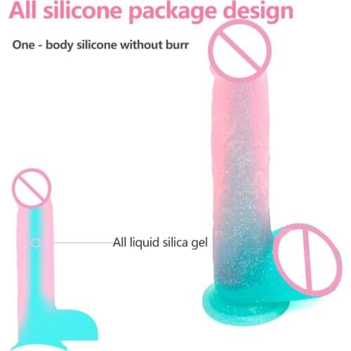 Realistic Dildo Color Penis Soft Silicone G Spot Stimulation Penis Small Penis Sucker Anal Toys For Woman Erotic Adult Products