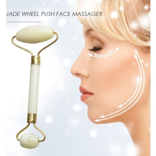 Rose Quartz Jade Roller face massager Lifting Slim Massage Natural Stone Crystal Slimming Facial Beauty Skin Care Tools