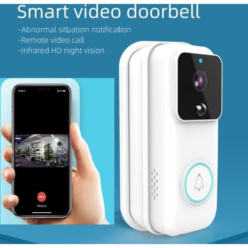 Smart Video Door Chime Doorbell Wireless Intercom FIR Alarm IR Night Vision IP Camera Smart Home Door Bell Monitor PIR Detection
