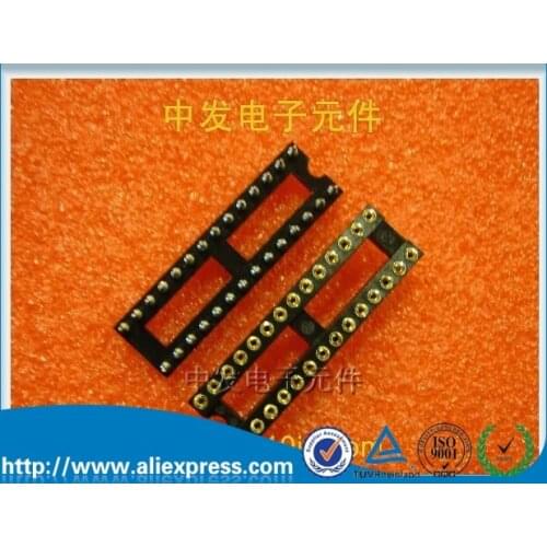 Narrow) 28P round hole IC block 28P round hole chip holder DIP-28 socket DIP28