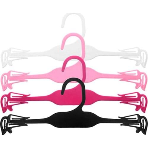 10Pcs Non-Slip Lightweight Plastic Clothes Bra Underwear Hanger Wardrobe Closet Drying Rack Organizer вешалка