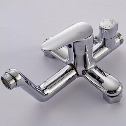 L16079 High Quality Chrome Finish Brass Material Bath and Shower Mixer