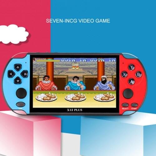 X12 Plus Retro Handheld 7inch Large Screen 16G Game Console Handheld Game Players