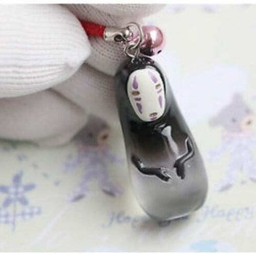 Japanese Anime Spirited Away No Face Kaonashi Decoration Doll Action Figure Creative Personality Phone Pendant Toy For Kids Gift