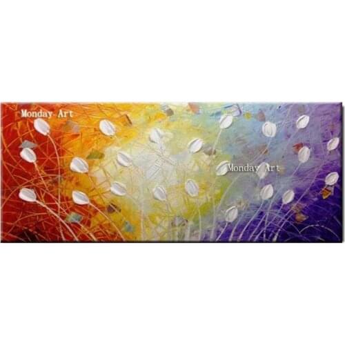 100% Handmade Oil Painting On Canvas knife Flower Oil Painting Abstract Canvas picture Wall Art Picture for Living Room Decor