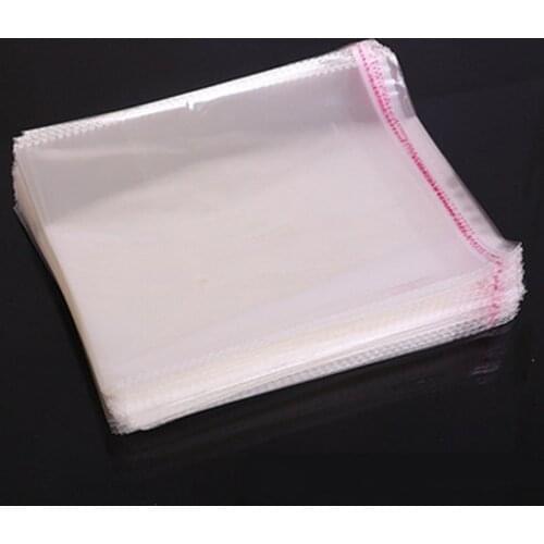 100 Pcs/Lot multi sizes Resealable OPP Poly Bags Self Adhesive Plastic Bag Self Adhesive Seal Bag Clear Resealable Cellophane