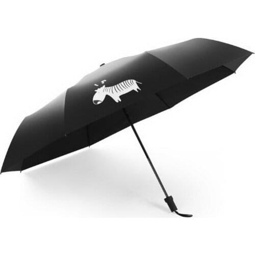 170374/Good windbreak/Stainless steel spring/Automatic folding rain umbrella/Mens windproof reinforcement sunny umbrella