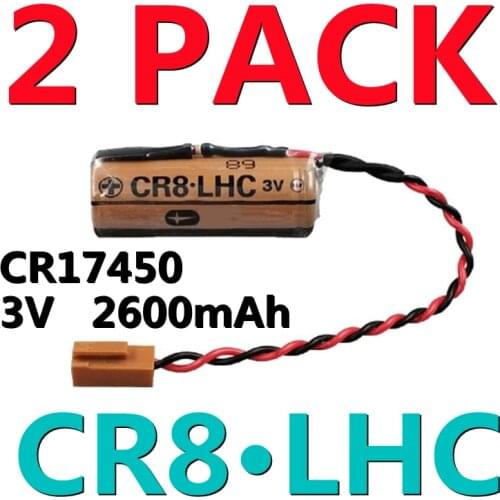 2 PACK CR8.LHC Electricity Water Meters Fire Alarms Battery CR8 LHC CR17450 3V Lithium Battery for FUJI FDK