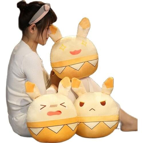 10/32/42cm Anime Genshin Impact Cosplay Prop Accessories Bouncing Bomb Cute Plush Dolls Cartoon Rabbit Toys Keychain Dropshiping