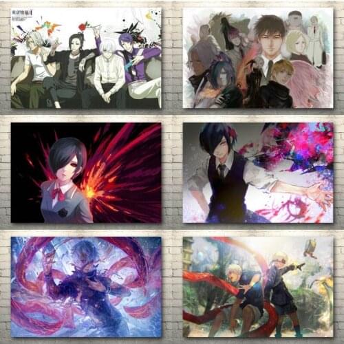 Diamond Painting 5D DIY Tokyo Ghoul Japan Anime Embroidery Mosaic Full Cross Stitch Kits Posters Wall Art Living Room Home Decor