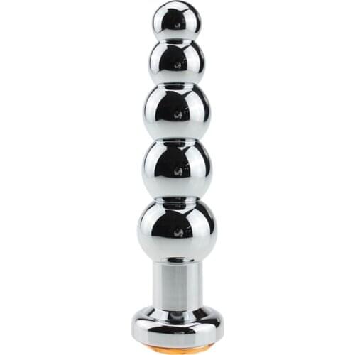 Metal 5 Balls Anal Dildo Anal Sex Toys Bum Butt Plugs Adult Sex Products for Women Men Anal Male Masturbation Female Erotic Toys